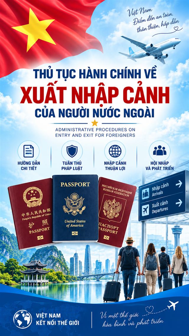 Thủ tục hành chính về xuất nhập cảnh của người nước ngoài